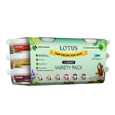 Lotus Raw Cat Food 3.5oz Variety 6pk