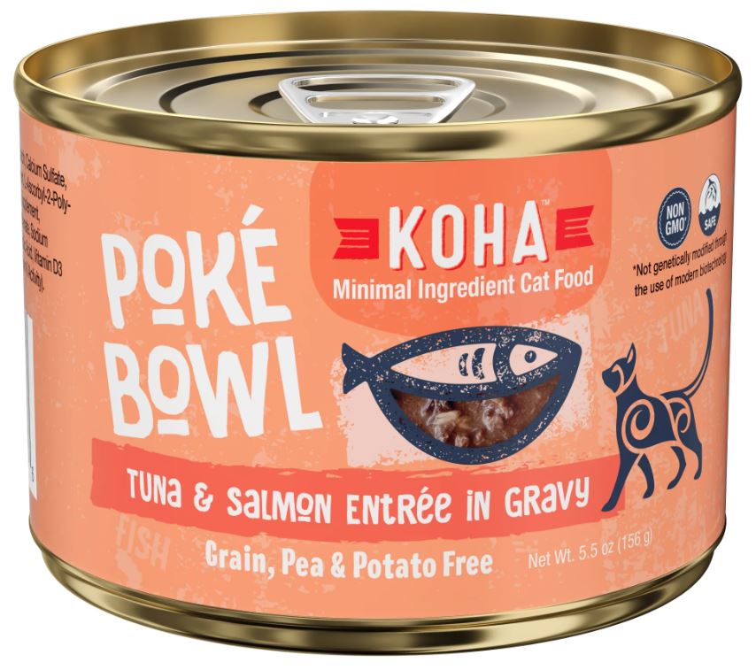 Koha Cat Poke Bowl-Tuna & Salmon Entrée in Gravy