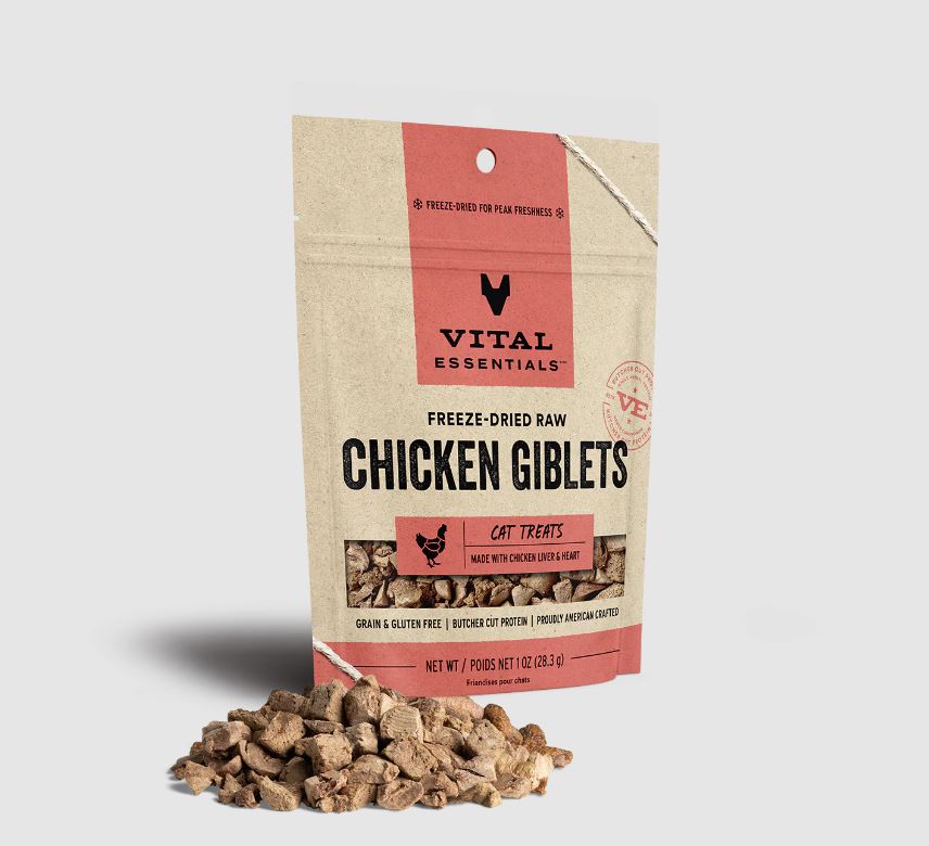 Freeze-Dried Chicken Giblets, 1.0oz-Vital Essentials-