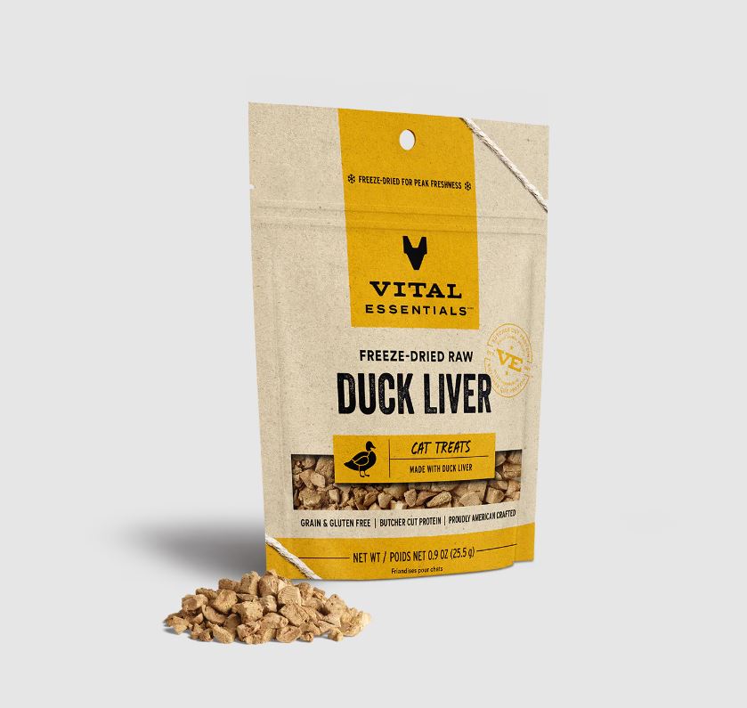 Freeze-Dried Duck Liver, 0.9oz-Vital Essentials-