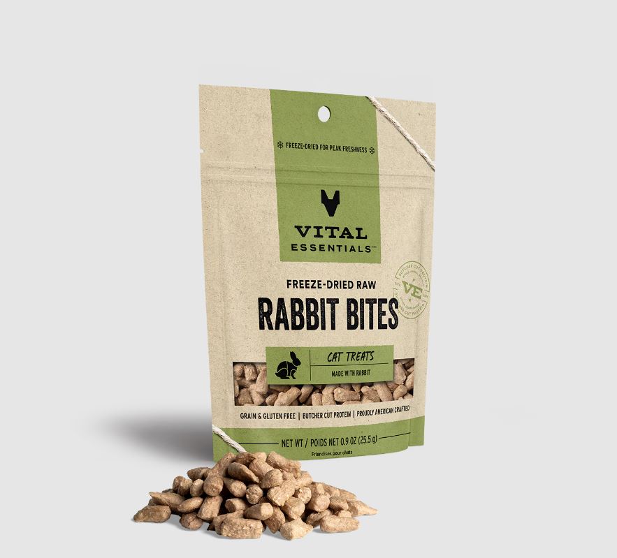 Freeze-Dried Rabbit Bites, 1.0oz-Vital Essentials-