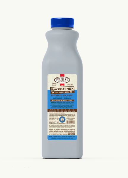Primal Frozen Raw Goat's Milk, Blueberry Pom Burst