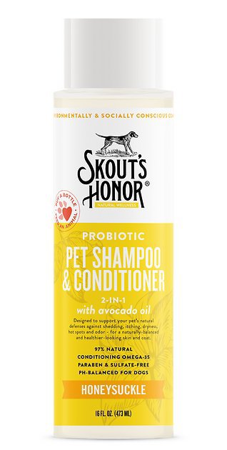 Skout's Honor Shampoo + Conditioner, 16oz, Honeysuckle