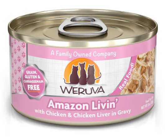 Weruva Cat Classic Amazon Livin'-Chicken & Chicken Liver in Gravy