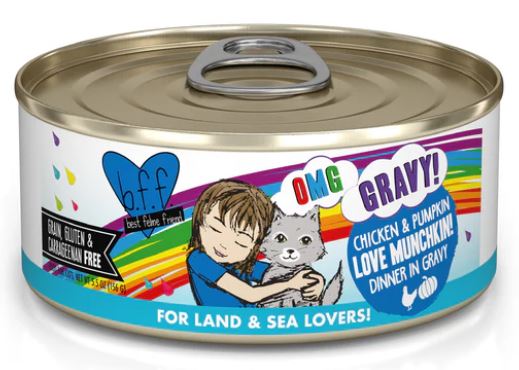 Weruva Cat BFF OMG Gravy!-Love Munchkin!: Chicken & Pumpkin Dinner in Gravy