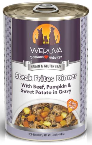 Weruva Grain Free Steak Frites Dinner Dog Food