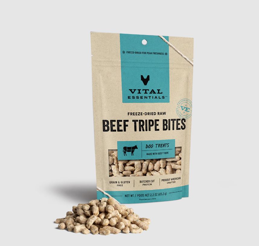 Freeze-Dried Beef Tripe Bites, 2.3oz-Vital Essentials-