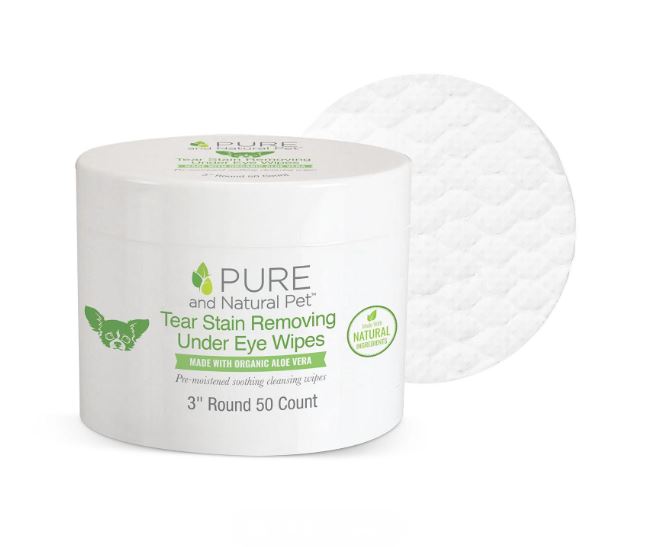 Pure & Natural Dog Tear Stain Removing Wipes