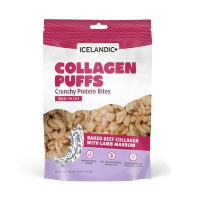 Icelandic+ Cat Treat Beef Collagen with Lamb Marrow Puffs