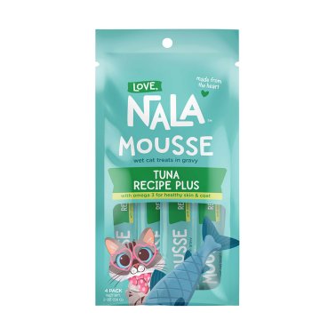 Love Nala Cat Treat Mousse Tubes 4pk, Tuna Plus Omega 3-Love Nala