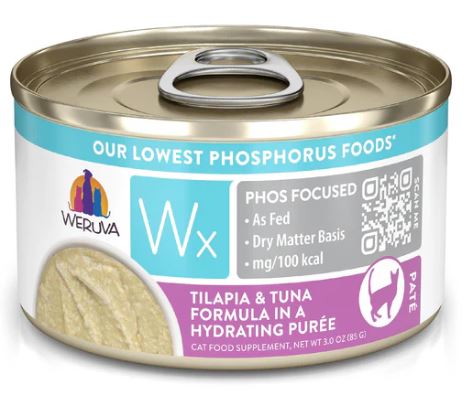 Weruva Cat Wx Phos Focused-Tilapia & Tuna in Hydrating Purée