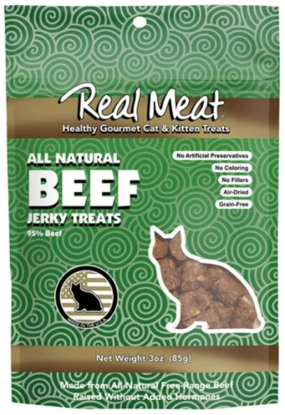 Real Meat Co. Cat Treats-Beef Jerky