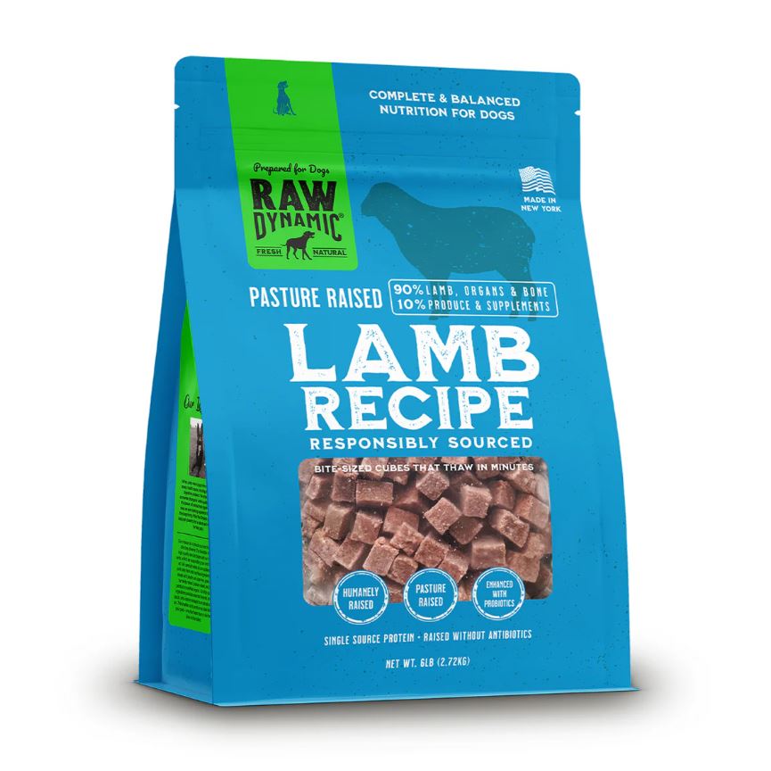 Raw Dynamic Raw Dog Food, Lamb Recipe