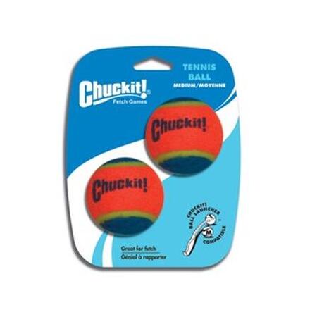 Chuckit! Compatible Ball Tennis Medium 2 Pack-Dog Toy Launcher