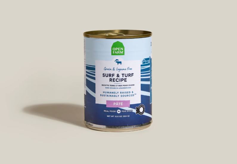 Open Farm Dog Canned Pate Surf & Turf Recipe 12.5oz