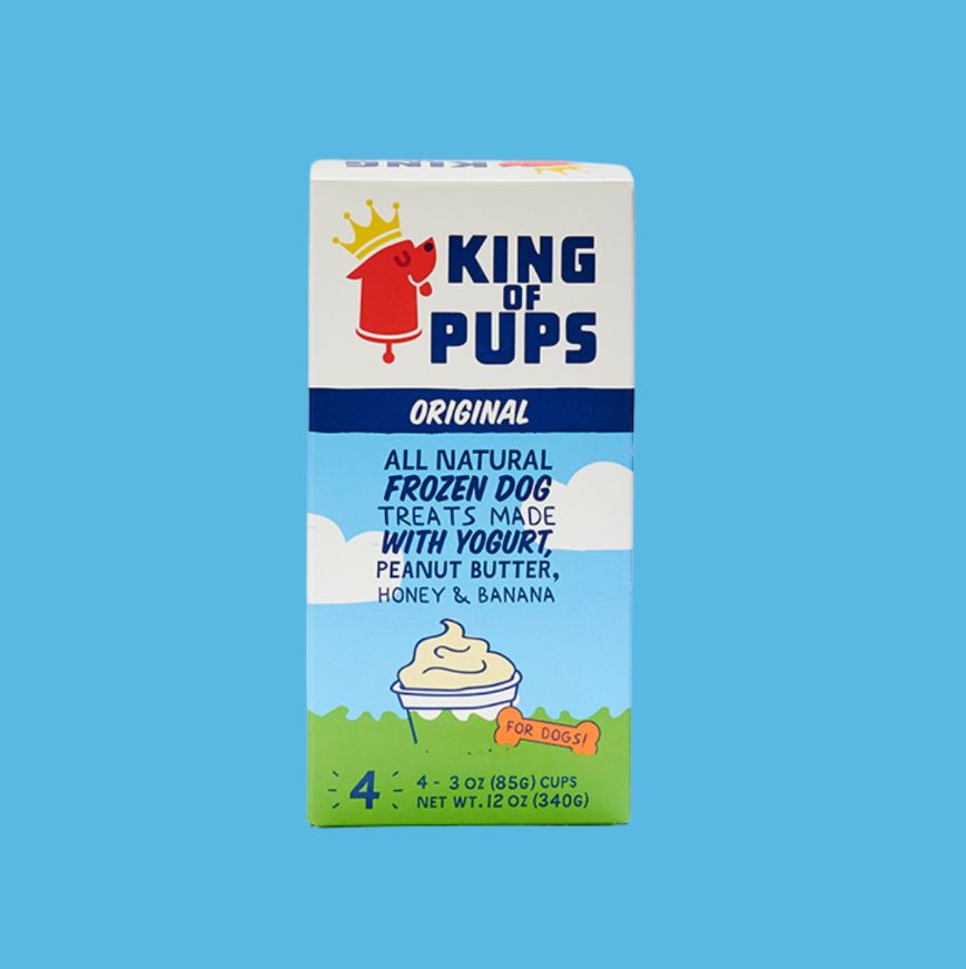 King Of Pups Frozen Treat 3oz 4pk-Original Banana