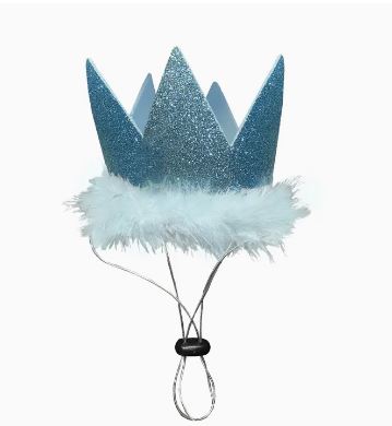 Party Crown, Large, Blue