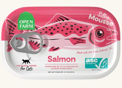 Open Farm Tinned Topper for Cats Salmon Recipe