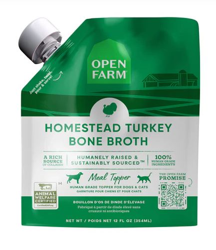 Open Farm Turkey Bone Broth 12oz