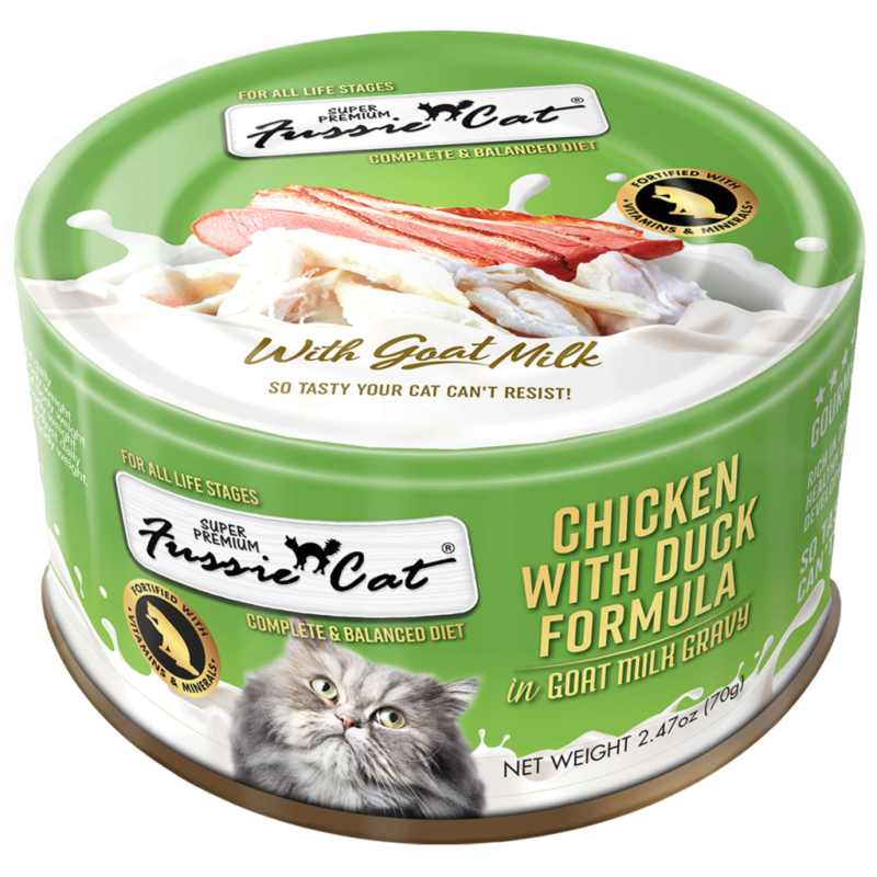 Fussie Cat Premium Food-Chicken & Duck in Goat Milk Gravy