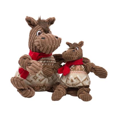 Cinnamon Horse Knottie Plush Dog Toy