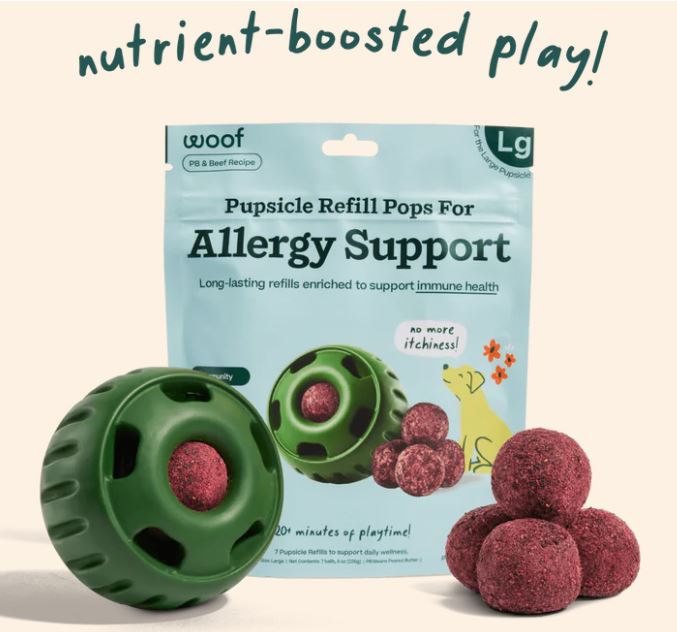 WOOF Pupsicle Small Refill Pops, 6oz-Allergy Support