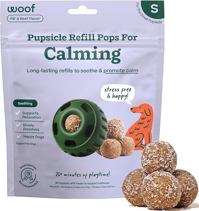 WOOF Pupsicle Small Refill Pops, 6oz-Calming Wellness