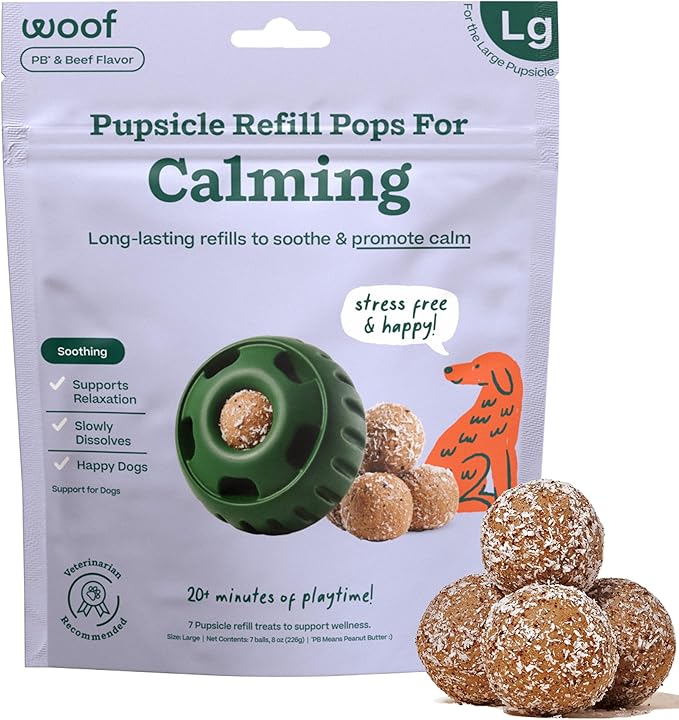WOOF Pupsicle Large Refill Pops, 8oz-Calming Wellness