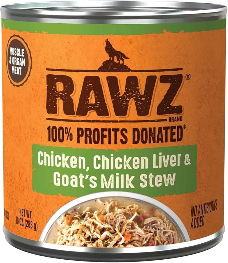 Rawz Dog Can Goat Milk Stew 10oz-Chicken & Chicken Liver