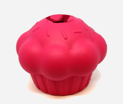 Cupcake Durable Rubber Chew Toy & Treat Dispenser