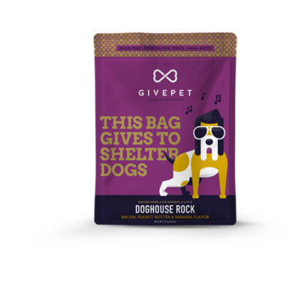GivePet Dog GF Treat Biscuit Doghouse Rock