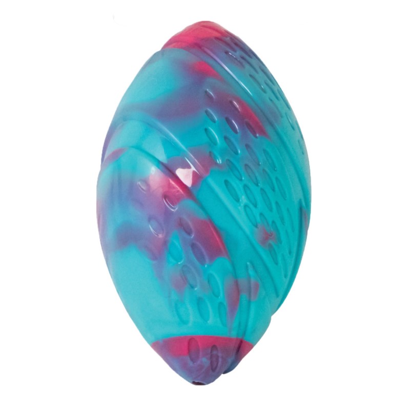 Orbee-Tuff Grunting Football Dog Toy-Blue/Pink