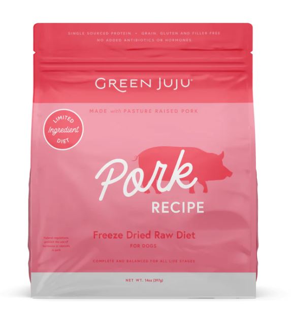 Green Juju FD Raw Diet Pork 14oz-Pork