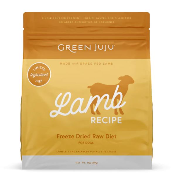 Green Juju FD Raw Diet Lamb 14oz-Lamb