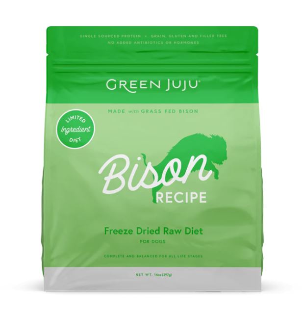 Green Juju FD Raw Diet Bison 14oz-Bison
