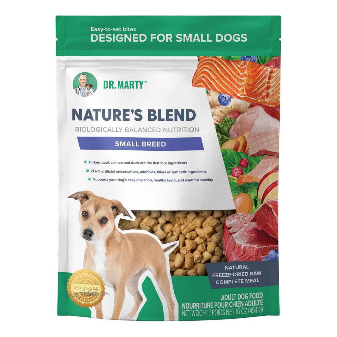 Dr. Marty's Freeze-Dried Raw Nature's Blend for Dogs, Small Breed