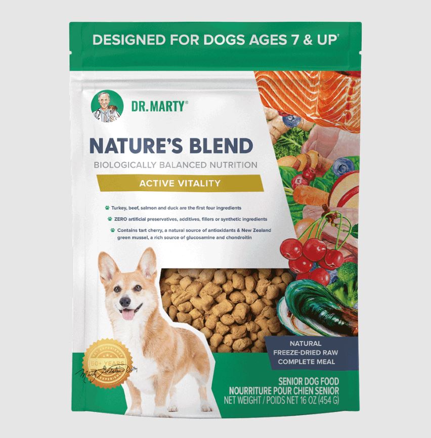 Dr. Marty's Freeze-Dried Raw Nature's Blend for Dogs, Active Vitality