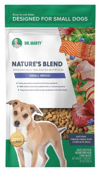 Dr. Marty's Freeze-Dried Raw Nature's Blend for Dogs, Small Breed
