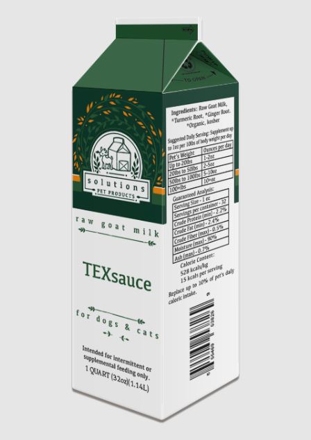 Solutions Fermented Raw Goat's Milk-TEXsauce Turmeric & Ginger-