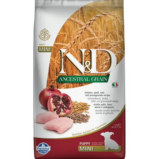 FARMINA N&D Puppy Dry Dog Kibble Chicken & Pomegranate-Mini