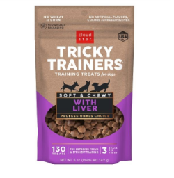 Tricky Trainers Chewy Dog Treats Liver 5 oz-Cloud Star