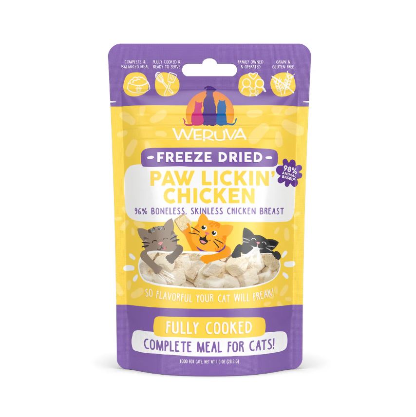 Weruva Freeze-Dried Cat Food-Paw Lickin' Chicken