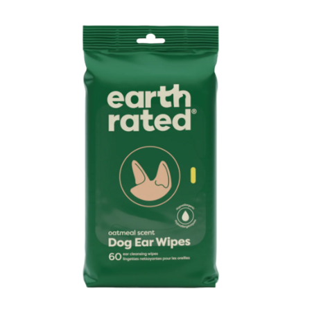 Earth Rated Dog Grooming Wipes Ear 60 ct
