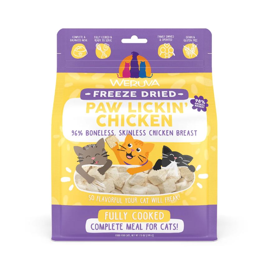 Weruva Freeze-Dried Cat Food-Paw Lickin' Chicken