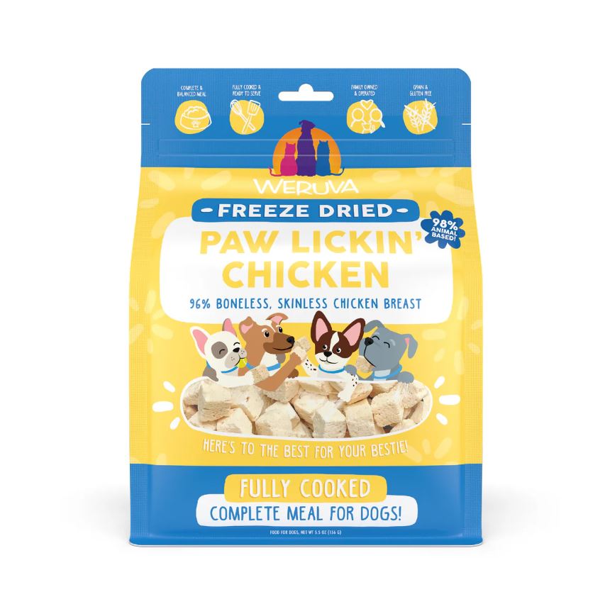 Weruva Freeze-Dried Dog Food-Paw Lickin' Chicken