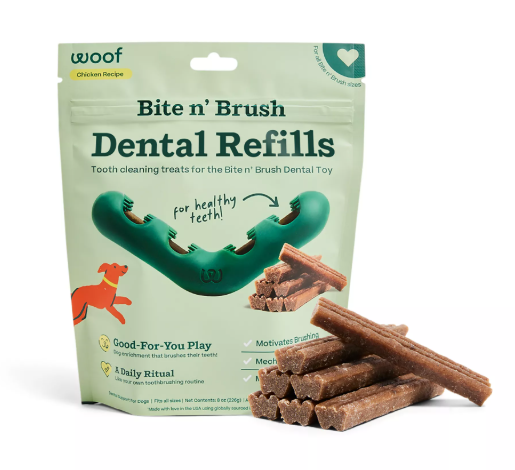 Woof Bite n' Brush Refills 18ct