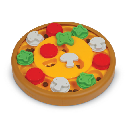 Brightkins Dog Toy Treat Puzzle Pizza Party