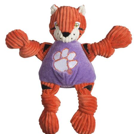 HuggleHounds Dog Toy Collegiate Mascot Clemson Tiger Small