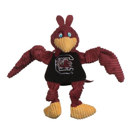HuggleHounds Dog Toy Collegiate Mascot USC Gamecock Knotty Small