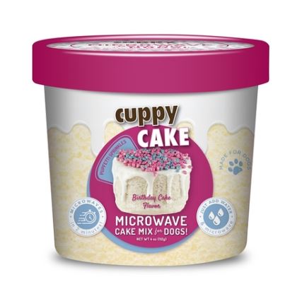 Puppy Cake Microwaveable Puppy Cake 4oz-Birthday Cake w/ Sprinkles